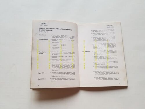 Moto Guzzi V7 850 GT 1972 manuale uso manutenzione libretto …