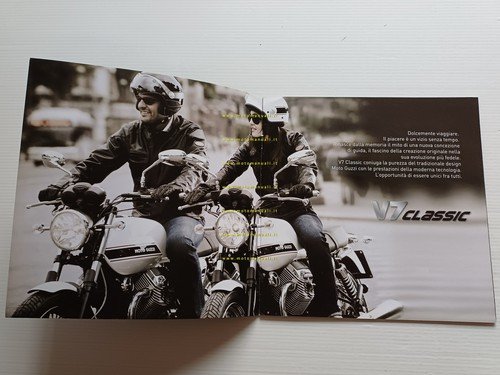 MOTO GUZZI V7 Classic depliant italiano originale