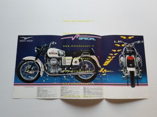 Moto Guzzi V7 Special 750 1969 depliant italiano originale