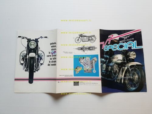 Moto Guzzi V7 Special 750 1969 depliant italiano originale