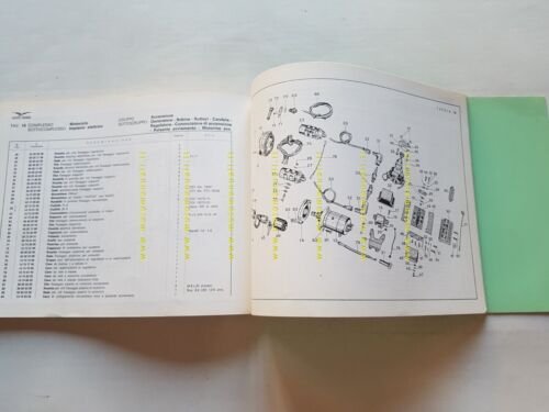 Moto Guzzi V7 Sport 750 1972 catalogo ricambi originale spare …