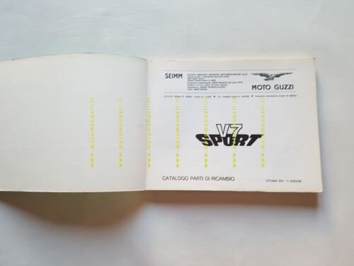 Moto Guzzi V7 Sport 750 1972 catalogo ricambi originale spare …