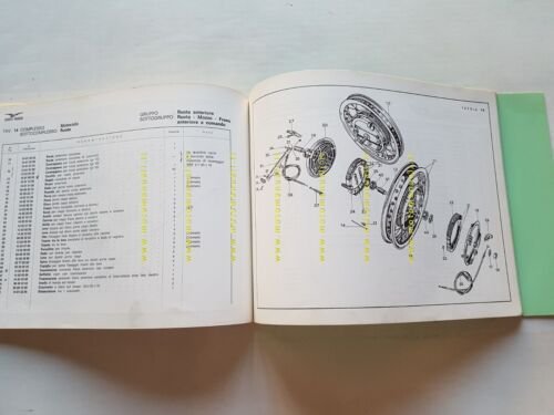 Moto Guzzi V7 Sport 750 1972 catalogo ricambi originale spare …
