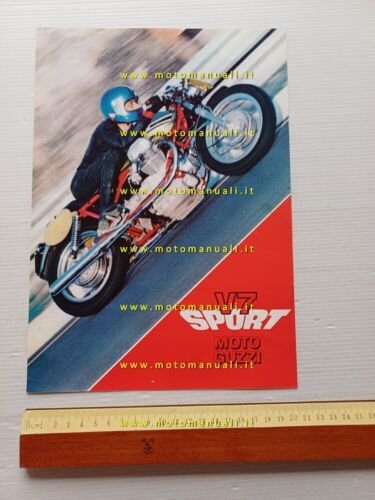 Moto Guzzi V7 Sport 750 1972 depliant italiano originale brochure