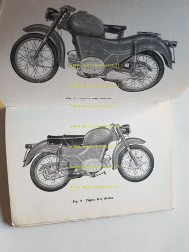 Moto Guzzi Zigolo 110 1960 manuale uso manutenzione italiano originale