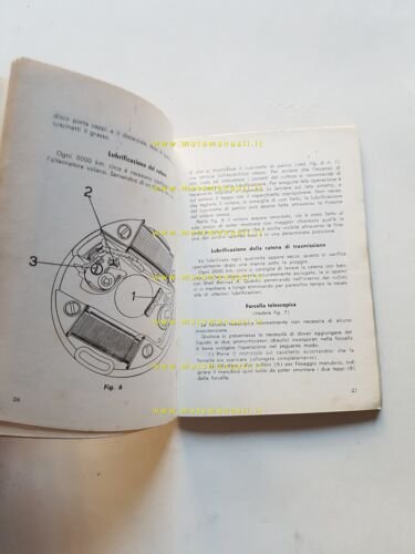 Moto Guzzi Zigolo 110 1960 manuale uso manutenzione italiano originale