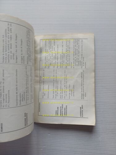 Moto Guzzi Zigolo 110 1963 manuale uso manutenzione libretto originale