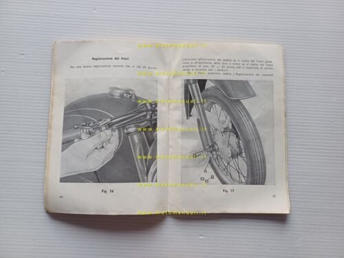 Moto Guzzi Zigolo 110 1963 manuale uso manutenzione libretto originale