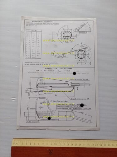 Moto Guzzi Zigolo 110 1967 scheda omologazione DGM Facsimile originale