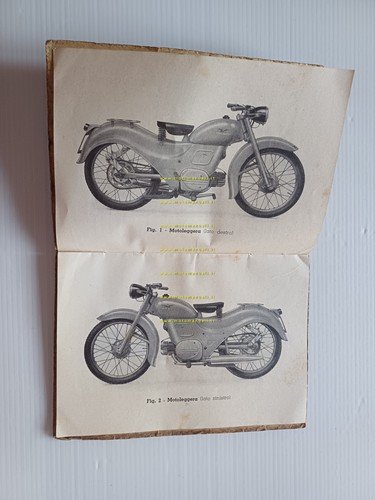 Moto Guzzi Zigolo 98 1953 manuale uso manutenzione italiano originale