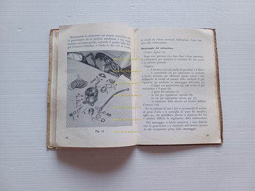 Moto Guzzi Zigolo 98 1953 manuale uso manutenzione italiano originale