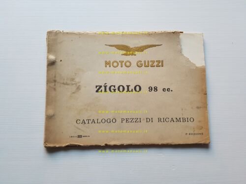 Moto Guzzi Zigolo 98 1957 catalogo ricambi originale