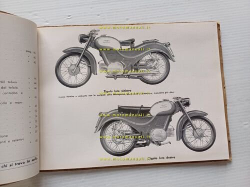Moto Guzzi Zigolo 98 2a Serie 1958 catalogo ricambi originale