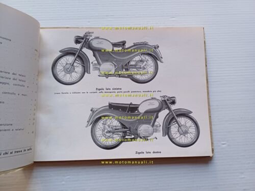 Moto Guzzi ZIGOLO 98 IIa Serie 1958 manuale officina originale …