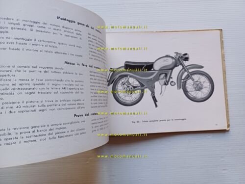 Moto Guzzi ZIGOLO 98 IIa Serie 1958 manuale officina originale …
