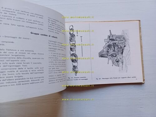Moto Guzzi ZIGOLO 98 IIa Serie 1958 manuale officina originale …