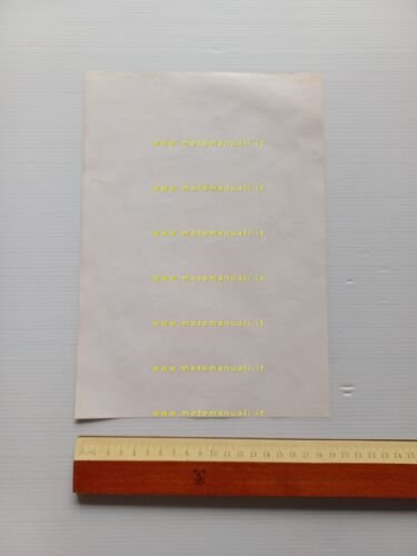 MOTO GUZZI Zigolo 98 Lusso 1956 depliant originale italiano