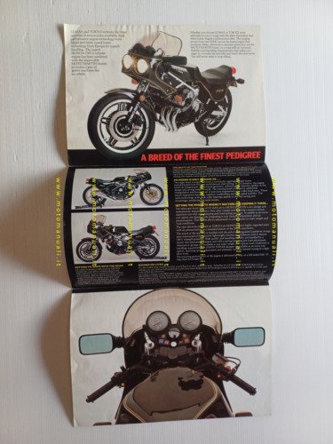 Moto Martin-Honda CBX 1000 Max - Tokyo 1980 depliant inglese …