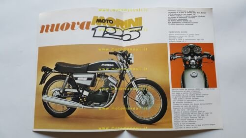 MOTO MORINI 125 H 1975 depliant originale