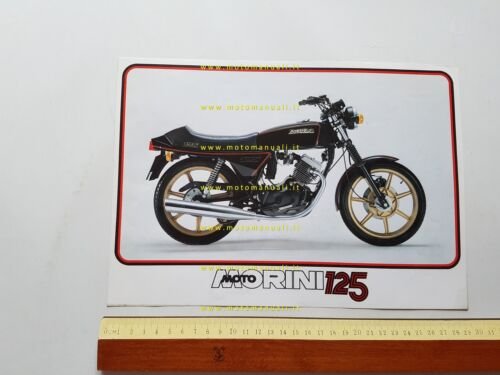 MOTO MORINI 125 H 1982 depliant originale ITALIANO