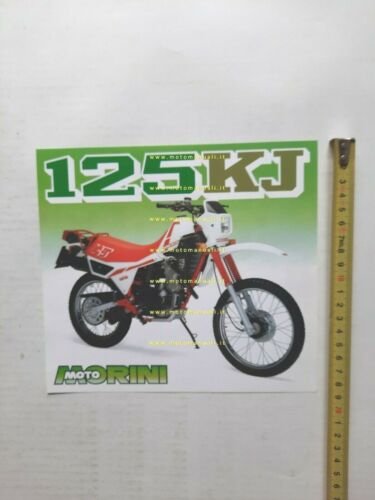 MOTO MORINI 125 KJ 1984 enduro depliant originale genuine motorcycle …