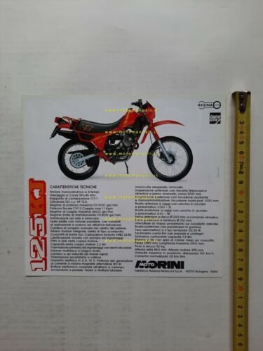 MOTO MORINI 125 KJ 1984 enduro depliant originale genuine motorcycle …