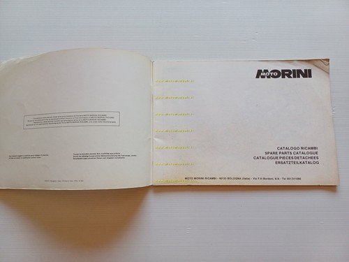 Moto Morini 125 KJ Enduro CATALOGO RICAMBI originale Spare Parts …