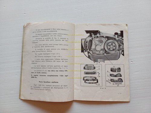 Moto Morini 175 1a Serie anni 50 manuale uso manutenzione …