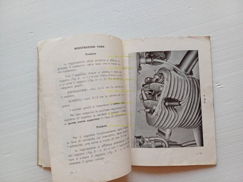 Moto Morini 175 1a Serie anni 50 manuale uso manutenzione …