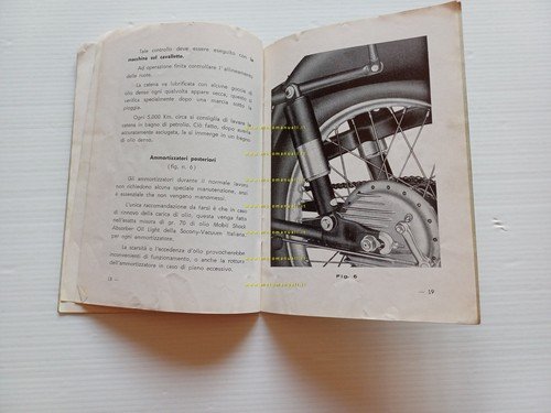 Moto Morini 175 1a Serie anni 50 manuale uso manutenzione …