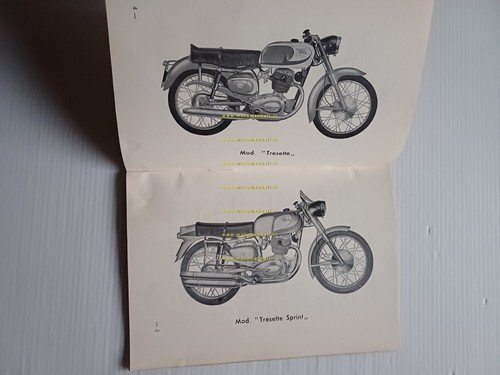 Moto Morini 175 Tresette Sprint-Tresette manuale uso manutenzione originale