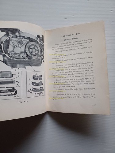 Moto Morini 175 Tresette Sprint-Tresette manuale uso manutenzione originale