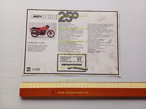 MOTO MORINI 250 2C 1980 depliant italiano originale