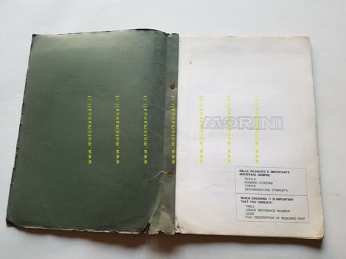 Moto Morini 250 H 1977 catalogo ricambi ORIGINALE spare parts …