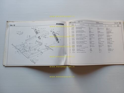 Moto Morini 350 Excalibur 1986 catalogo ricambi ORIGINALE spare parts …