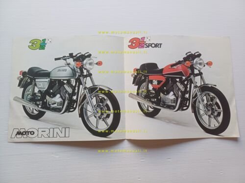 MOTO MORINI 350 Sport - Turismo 1977 depliant italiano originale