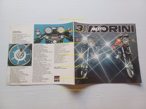 MOTO MORINI 350 Sport - Turismo 1977 depliant italiano originale