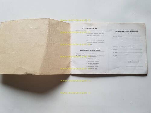 Moto Morini 350 Sport - Turismo 1980 manuale uso manutenzione …