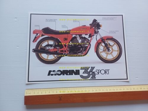 MOTO MORINI 350 Sport 1980 depliant italiano originale