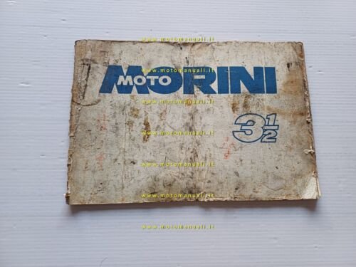 Moto Morini 350 turismo 1973 manuale uso manuatenzione originale