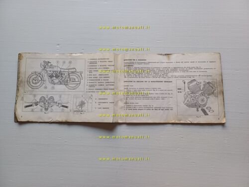 Moto Morini 350 turismo 1973 manuale uso manuatenzione originale