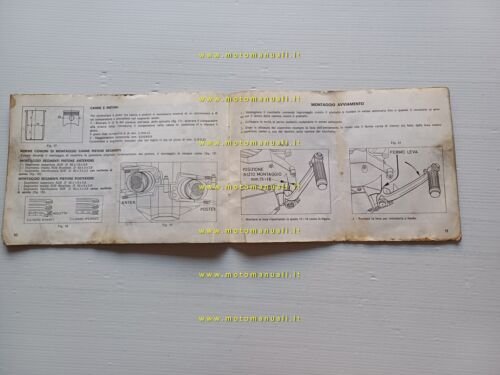 Moto Morini 350 turismo 1973 manuale uso manuatenzione originale