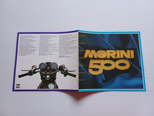 MOTO MORINI 500 1977 depliant deluxe originale italiano