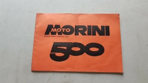 Moto Morini 500 1a serie 1978 manuale uso originale ENGLISH …