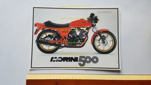 Moto Morini 500 5V 1980 depliant originale italiano
