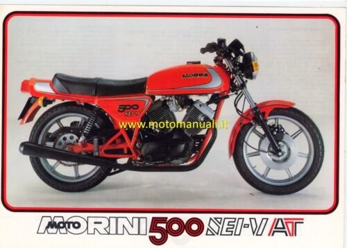 MOTO MORINI 500 6v AT 1981 depliant originale genuine motorcycle …