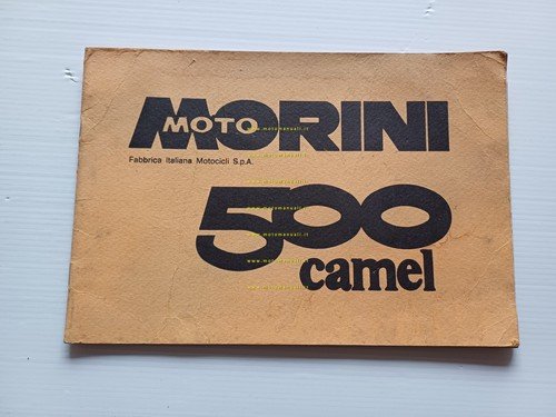 Moto Morini 500 Camel anni 80 manuale uso manutenzione libretto …