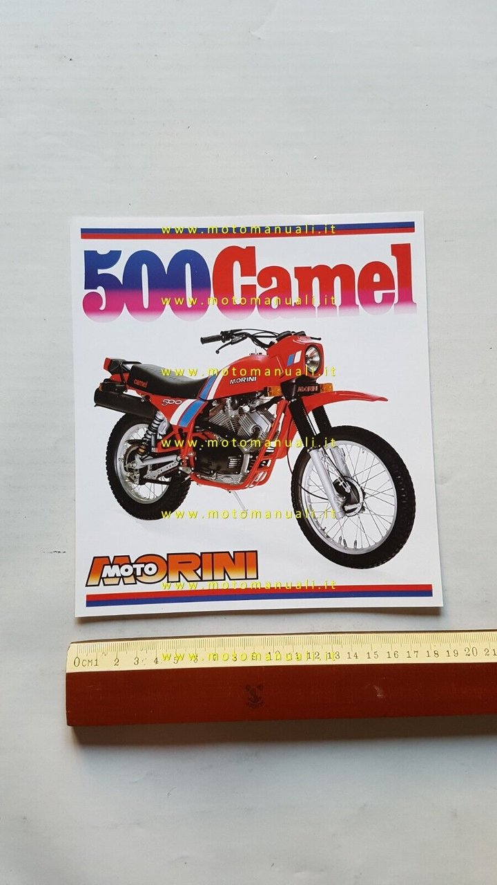MOTO MORINI Camel 500 1983 enduro depliant originale genuine motorcycle …