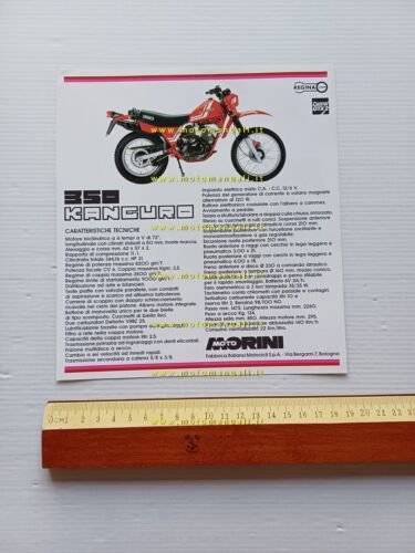 MOTO MORINI Camel 500 1984 enduro depliant originale italiano genuine …