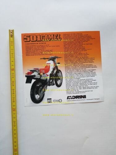 Moto Morini Camel 501 1985 depliant ITALIANO originale